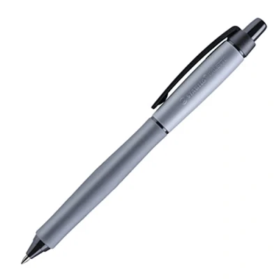 Abbildung von Tintenroller mit Druckmechanik STABILO PALETTE Strichbreite F (0, 4 mm) 10er Pack schwarz