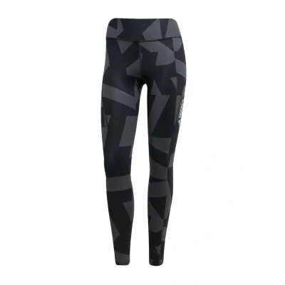 Abbildung von adidas Sportswear Multi Printed Tights, Damen, Größe: 32, Carbon black