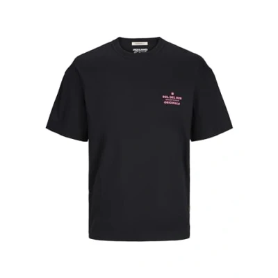 Abbildung von Jack &amp; Jones Tshirt print, Herren, Größe: XS, Black