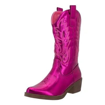 Abbildung von Elara Cowboy/Bikerboot, Damen, Größe: 39, Rosa Schuhe