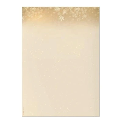 Abbildung von SIGEL DP633 Briefpapier Weihnachten &quot;Golden Christmas Night&quot;, A4, 25 Blatt, aus nachhaltigem Papier