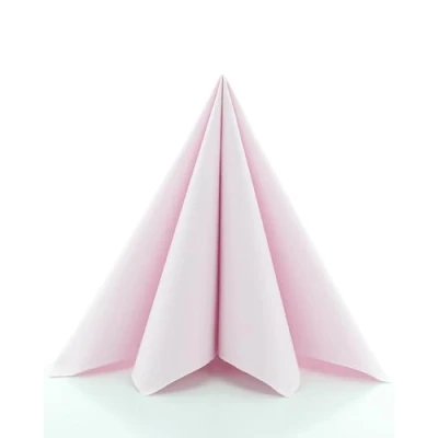Abbildung von Sovie Linclass Airlaid Servietten Hellrosa 50 Stück hochwertige Einwegservietten 40 x cm Reißfest, Saugstark &amp; Formstabil ideal für Hochzeit Partys
