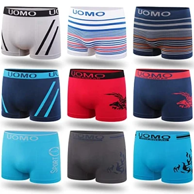 Abbildung von L&amp;K 10er Pack Herren Boxershort Unterwäsche Microfaser Retroshorts Mehrfabrig Gemischt Muster 1202 UN 2XL