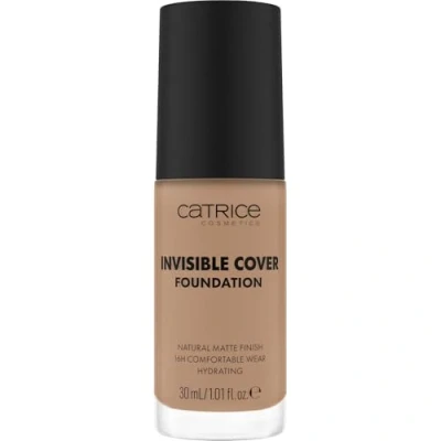 Abbildung von Catrice Invisible Cover Foundation, Nr. 032W, Nude, feuchtigkeitsspendend, langanhaltend, natürlich, für trockene Haut, vegan, ölfrei, ohne Parabene, Mikroplastikpartikel, 1er Pack (30ml)