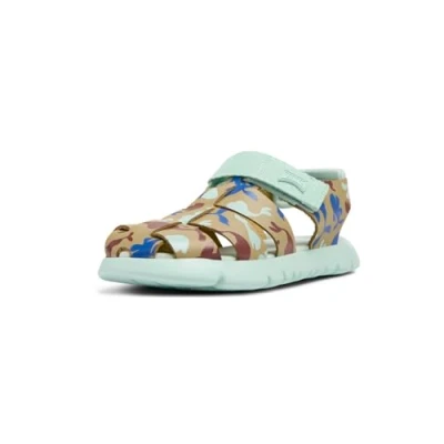 Abbildung von Camper Oruga Trekkingsandale für Kinder, Größe: 38, Beige blau Schuhe