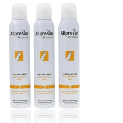 Abbildung von Allpresan Fuß spezial Nr. 3 Schaum Creme Fußcreme für sehr trockene Haut Zur täglichen Fußpflege trockener Füße 200 ml (3)