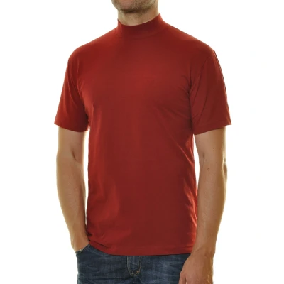 Abbildung von RAGMAN Herren Stehkragenshirt Kurzarm XL, Weinrot 061