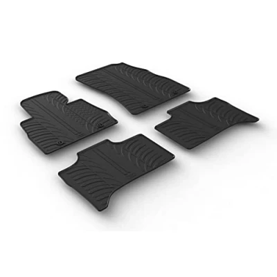 Abbildung von Gledring 0495 Fußmattensatz Gummi vorne und hinten 4 schwarz 750mm 550mm BMW: X5