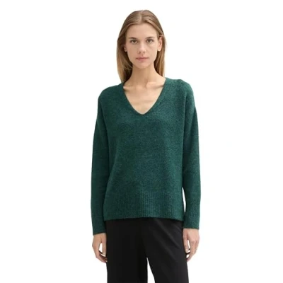 Abbildung von TOM TAILOR Denim Strickpullover, mit V Ausschnitt