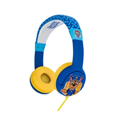 Abbildung von OTL Technologies Paw Patrol Chase JUNIOR Kopfhörer, mit Kabel, für Kinder, Lautstärkenbegrenzung auf 85 dB (offizielles Lizenzprodukt), Kinder (größenverstellbar)