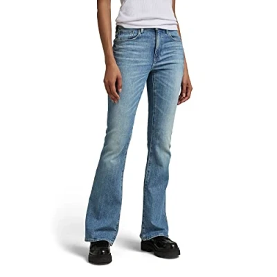 Abbildung von G Star Flared Jeans, Damen, Größe: 28x32, Antique faded blue opal