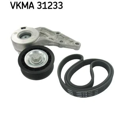 Abbildung von SKF VKMA 31233 Keilrippenriemensatz VOLKSWAGEN: Golf 4, Transporter 5 Bus, 5, SEAT: Leon I Hatchback, Alhambra I, AUDI: TT Roadster