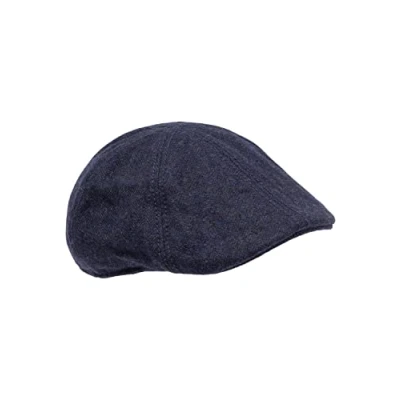Abbildung von Camel Active Herren Schiebermütze Mit Sonnenschutz Elastisches Bündchen Und Wolloptik Sommer Cap Flexfit Schirmmütze Vielseitig Einsetzbar Baseballkappe, Dunkelblau, L EU