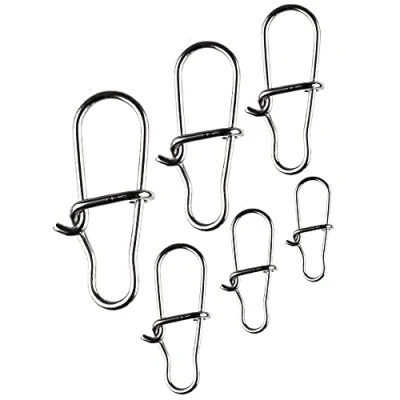 Abbildung von Snaps Angeln Ultra Strong, LMAB Karabiner Einhänger Wirbel Duo Lock für das Zander Angeln, zum Spinnfischen Barsch, Forelle, &amp; Hecht, Größe 000, XS extra klein bis XL, L 40 kg