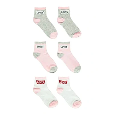 Abbildung von Levi&#039;s Batwing MID CUT 3 PACK Unisex Socken für Kinder, Größe: 37.5 40, Fairy tale