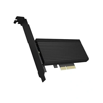 Abbildung von ICY BOX NVMe M.2 SSD zu PCIe 4.0 X4 mit Aluminiumkühlkörper Adapterkarte für Key M USB C IB PCI208 HS