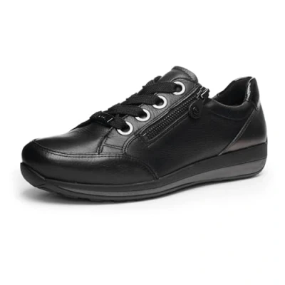 Abbildung von ARA Damen Osaka Sneaker, Schwarz,Anthrazit, 3.5