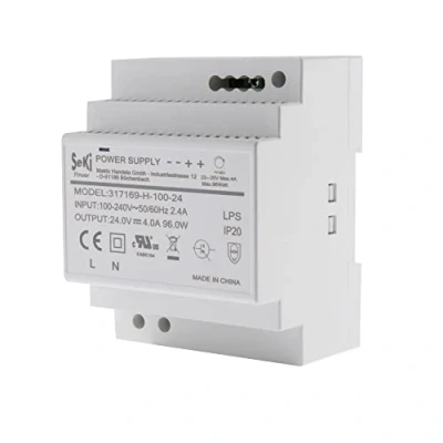 Abbildung von SeKi Hutschienen Netzteil H 100 24 24V 4A 96W DIN Rail Schienen