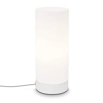 Abbildung von BRILONER Leuchten Tischleuchte, Tischlampe inkl. Kabelschalter, 1x E14, max. 25 Watt, Weiß Schwarz, 100x250mm (DxH)