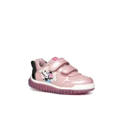 Abbildung von Geox Lightyloo GIRL Light UP Sneaker low für Kinder, Größe: 25, Old rose/black Schuhe