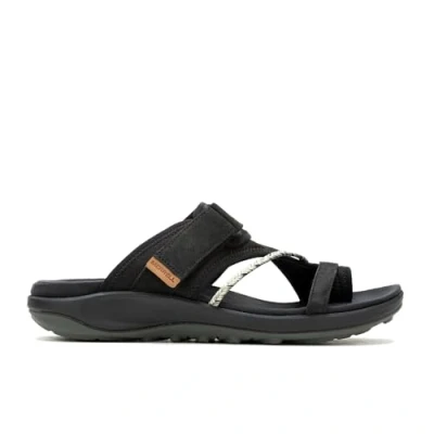 Abbildung von Merrell Damen Terran 4 Pfosten Schiebe Sandalen, Schwarz, 38 EU