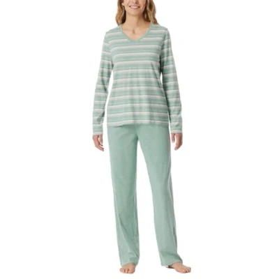 Abbildung von Schiesser LANG Casual Essentials Nachtwäsche Set, Damen, Größe: 36, Grün
