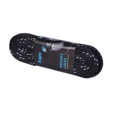 Abbildung von Kaps Profi Schnürsenkel für Eishockey Schlittschuhe Gewachst Auch Inlineskates &amp; Rollschuhe geeignet (274 cm Schwarz)