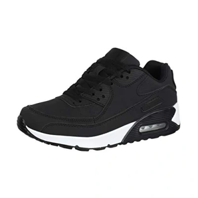 Abbildung von Elara Damen Herren Sneaker Sport Laufschuhe Turnschuhe Chunkyrayan RD6935 Y9801 Black 39