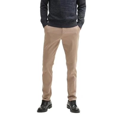 Abbildung von TOM Tailor Travis SLIM Chino, Herren, Größe: 36x32, Beige zig zag structure