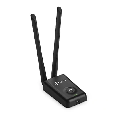 Abbildung von TP Link TL WN8200ND 300Mbit/s High Power WLAN USB Adapter, WPS, 2 abnehmbare Antennen, 1,5 Meter Verlängerungskabel, schwarz