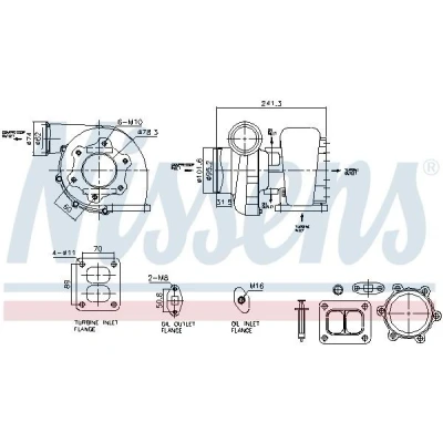 Abbildung von NISSENS 93597 Turbolader Abgasturbolader MAN: TGA