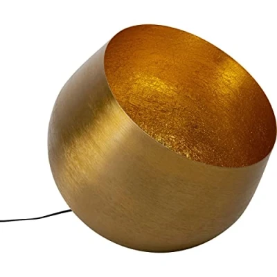 Abbildung von Kare Design Bodenleuchte Apollon Smooth, Ø50cm, Gold, Bodenstehleuchte, Bodenlampe, Lampe, Licht Deko, Leuchtmittel nicht inklusiv