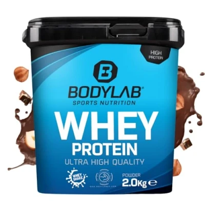 Abbildung von Bodylab24 Whey Protein Pulver, Haselnuss Schokolade, 2kg