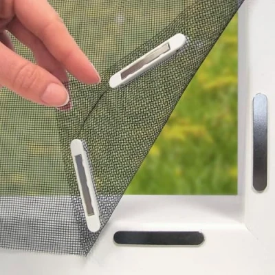 Abbildung von EASYmaxx Insect Protect Fliegengitter Fenster mit Magnetbefestigung zuschneidbares Moskitonetz Insektenschutz bis 110 x 130 cm Mückenschutz Magnet leichte Montage [Schwarz]