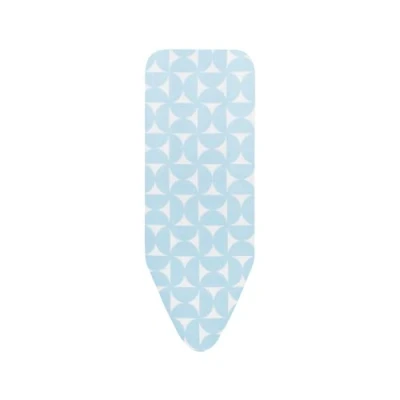 Abbildung von Brabantia Bügelbrettbezug C 124 x 45 cm Komplettset aus 100% Baumwollbezug &amp; 8 mm Schaumstoffunterlage Für Bügeleisen Dampfbügeleisen Mit Kordelbinder Stretch System Fresh Breeze