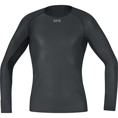 Abbildung von GORE WEAR Herren Windstopper Base Layer Shirt Langarm, Schwarz, XXL EU