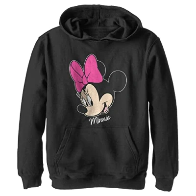 Abbildung von Disney Mickey &amp; Friends Minnie Big Face YTH Hoodie Black 5/6