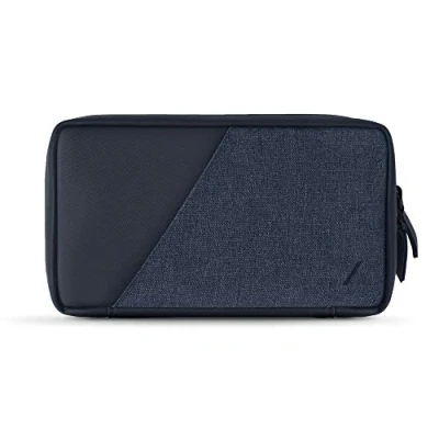 Abbildung von Native Union Stow Organizer Leichte Reisetasche aus strapazierfähigem Canvas, Speichert Kabel, Ladegeräte und mehr (Indigo)