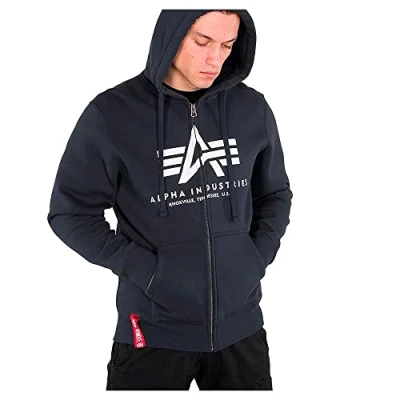 Abbildung von Alpha Industries Basic Zip Hoody Kapuzensweat für Herren Rep.Blue