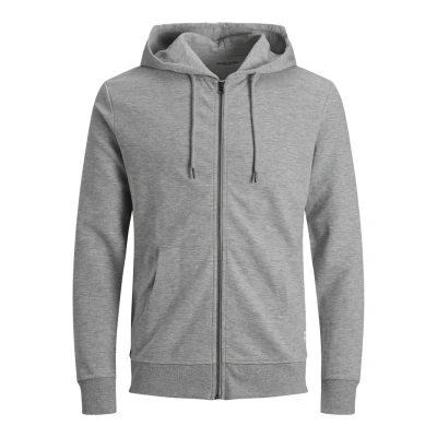 Abbildung von Jack &amp; Jones Jjebasic NOOS Sweatjacke, Herren, Größe: XL, Light grey melange