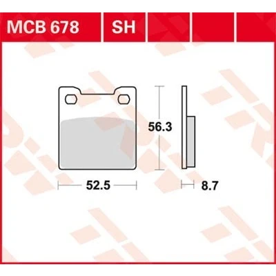 Abbildung von TRW Organic Allround MCB678 Bremsbelagsatz