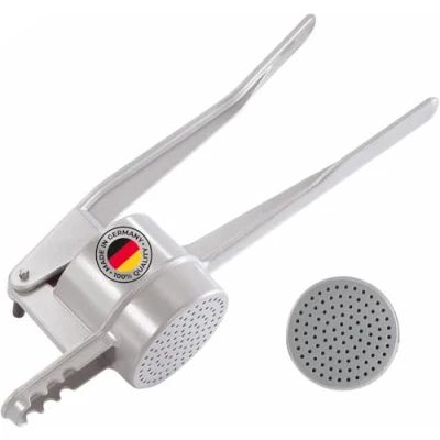 Abbildung von Westmark Spätzle /Kartoffelpresse, Mit runder Lochung, Aluminiumdruckguss, Länge: 41 cm, Spätzlepress, Silber, 61102260