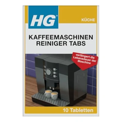 Abbildung von HG Kaffeemaschinen Reiniger Tabs, beseitigt effektiv Kaffeefett und Kaffeerückstände aus Kaffeevollautomaten, sorgen langfristig für einen optimalen Kaffeegeschmack 10 St.