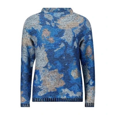 Abbildung von Betty Barclay MIT Print Strickpullover, Damen, Größe: 36, Blue camel