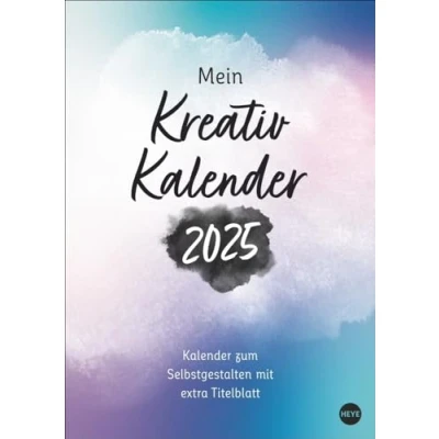 Abbildung von Kreativkalender Design A4 2025: A4. Gestalten Sie Ihren Wandkalender 2025 ganz nach Vorstellungen: DIY Kalender. ... Fotos uvm (Foto /Bastelkalender Heye)