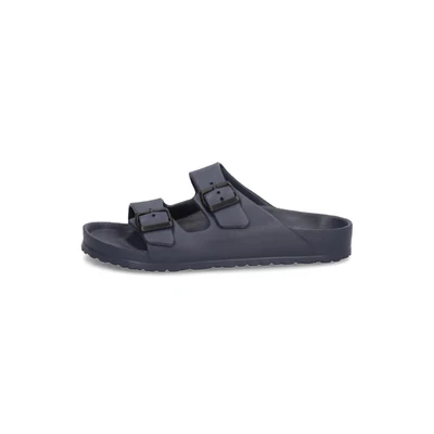 Abbildung von Josef Seibel Pantolette flach, Herren, Größe: 40, Blau Schuhe