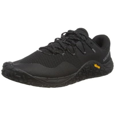 Abbildung von Merrell Trail Glove 7 Laufschuh Neutral, Damen, Größe: 42.5, Black/black Schuhe