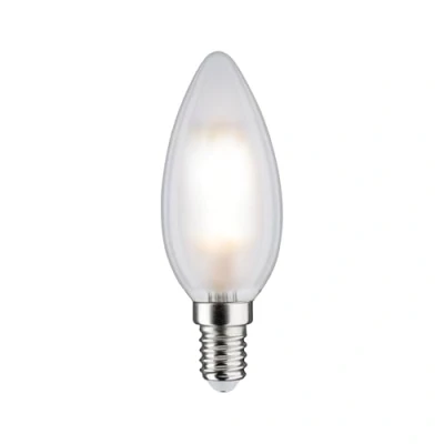 Abbildung von Paulmann 28727 LED Lampe Kerze 5W dimmbar Leuchtmittel Matt, Weiß Beleuchtung Kunststoff Licht 4000K E14
