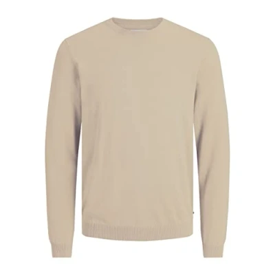 Abbildung von JACK &amp; JONES Herren JJEBASIC Knit Crew Neck NOOS 12137190, Crockery, XS