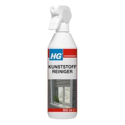 Abbildung von HG Kunststoff Reiniger, leistungsfähiger Reiniger für Kunststoffe und Fenster zur schnellen, effektiven Reinigung von Kunststoffen aller Art, 500 ml